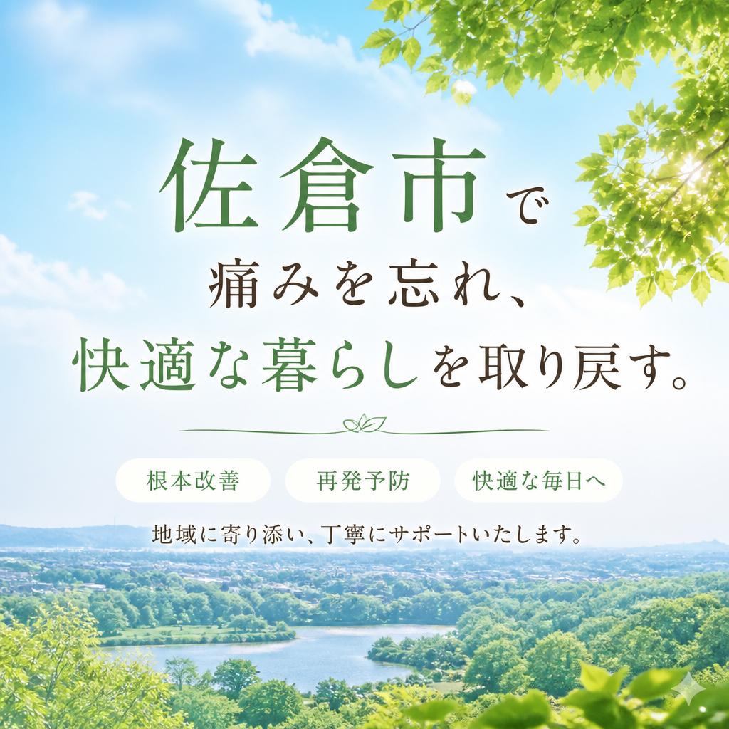 痛みを忘れ、快適な暮らしを取り戻す｜佐倉市で身体の悩みに寄り添う整体サロン