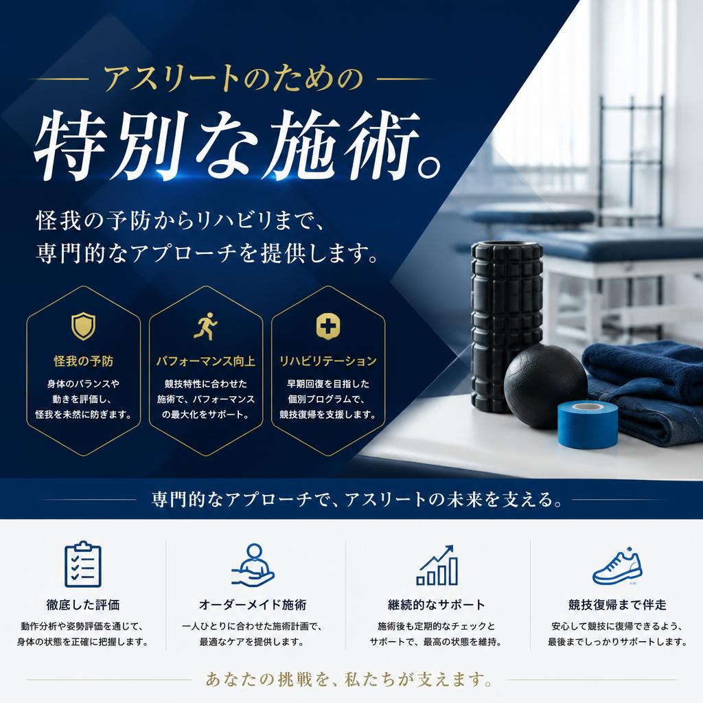 スポーツ整形に特化したサービス