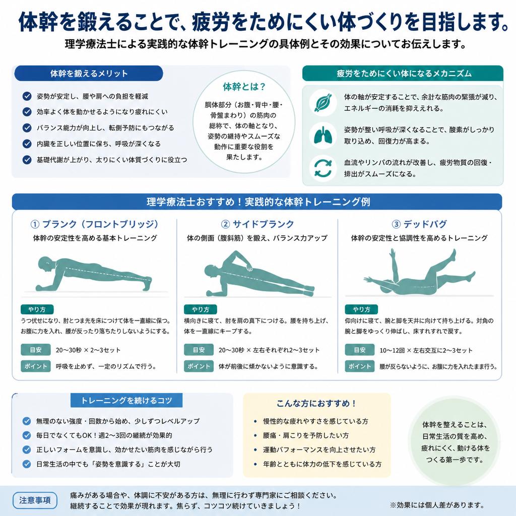 03. 体幹トレーニングで基礎の強化を図る