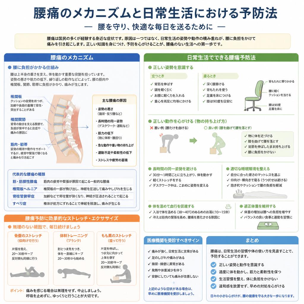 腰痛予防の重要性