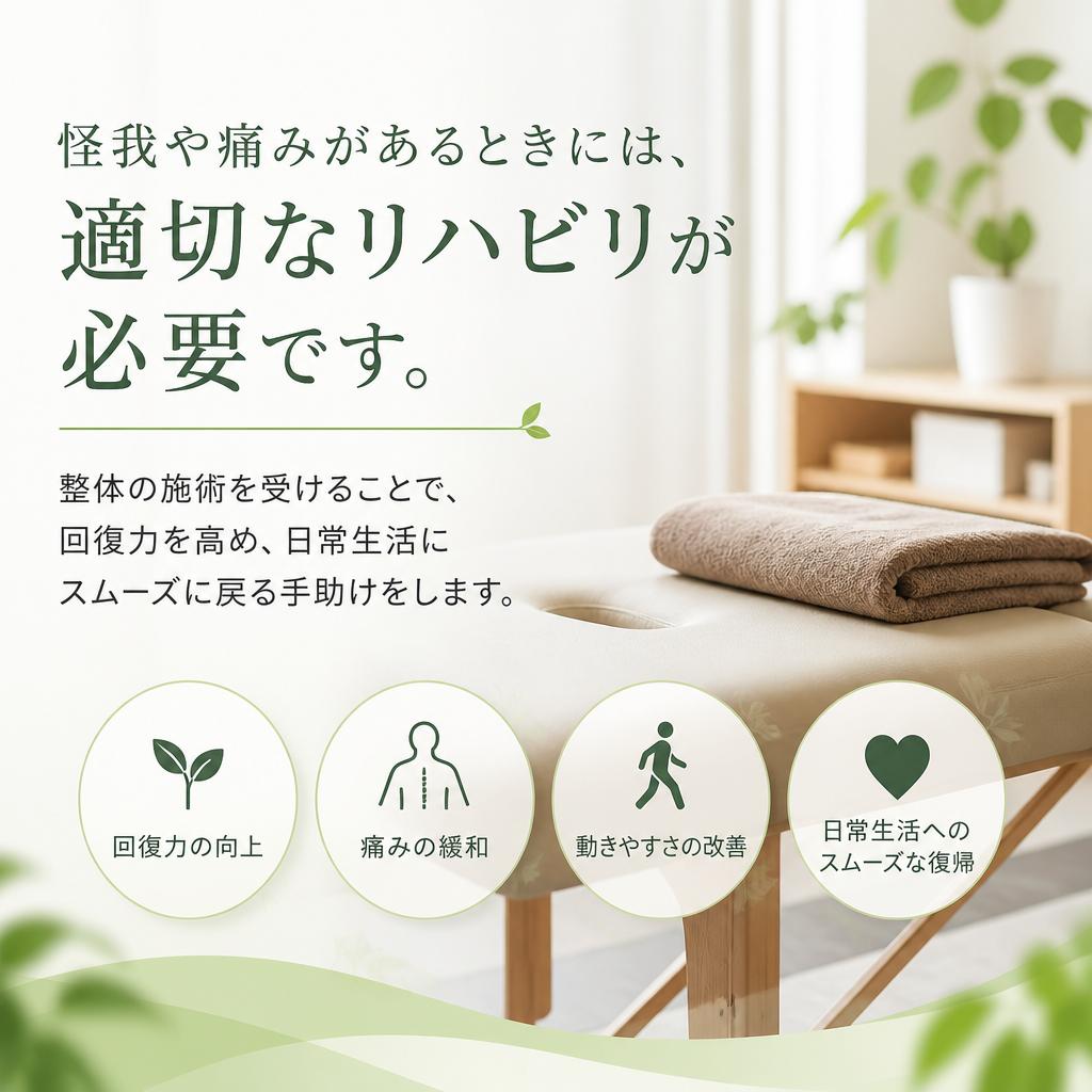 リハビリと身体の回復