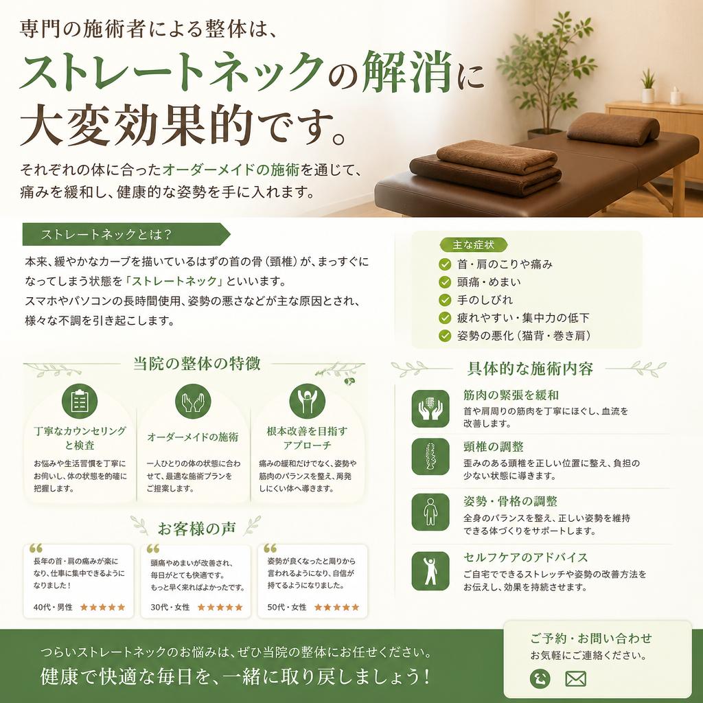 整体による改善方法